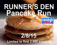 Runner's Den Pancake Run logo