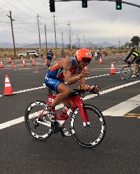 NHA riding his bicycle